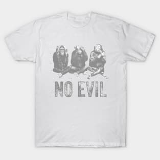 3 Wise Monkeys Hear No Evil, See No Evil, Speak No Evil T-Shirt